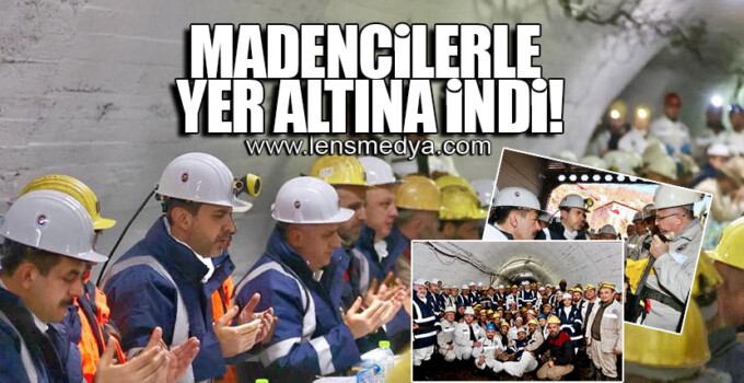 BAKAN BAYRAKTAR MADENCİLERLE -170 KODUNA İNDİ!